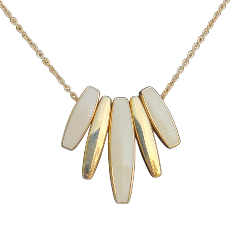Napier Gold and Cream Statement Necklace